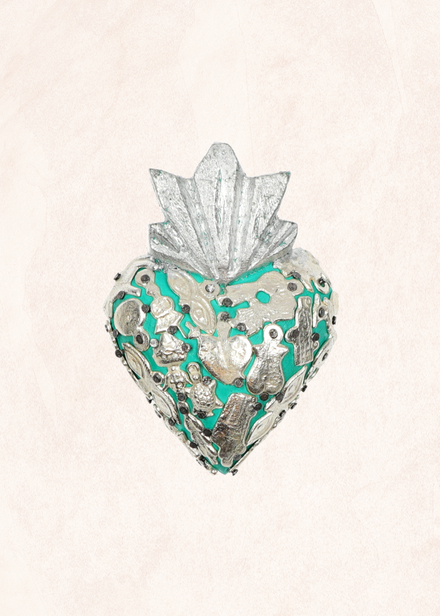 Ex- Voto - Coeur Sacré - Bleu