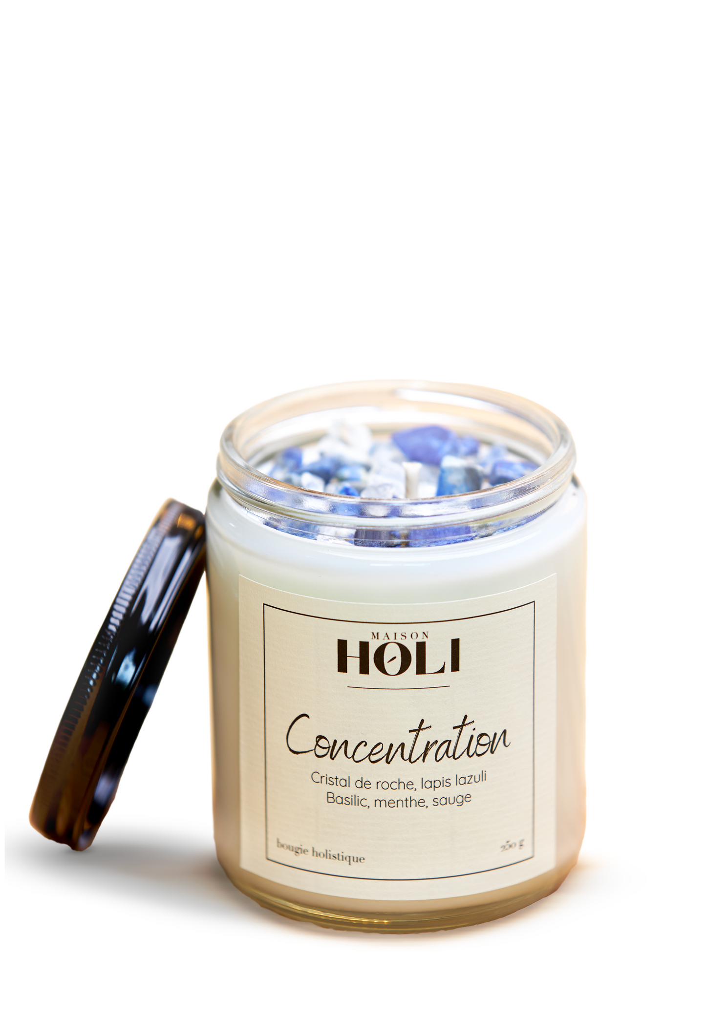 Bougie Concentration - Basilic, menthe, sauge