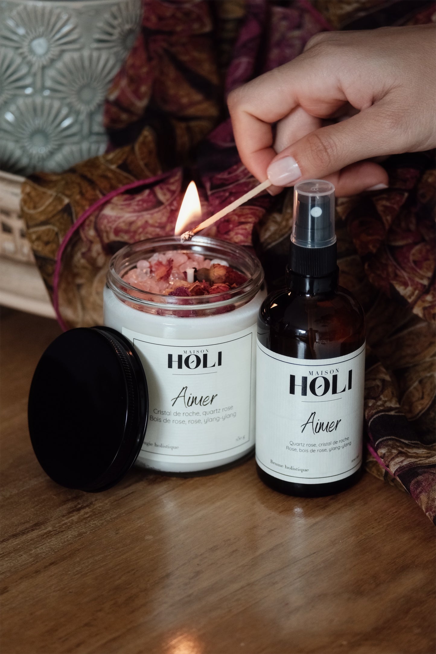 Bougie Aimer - Rose & Ylang-Ylang