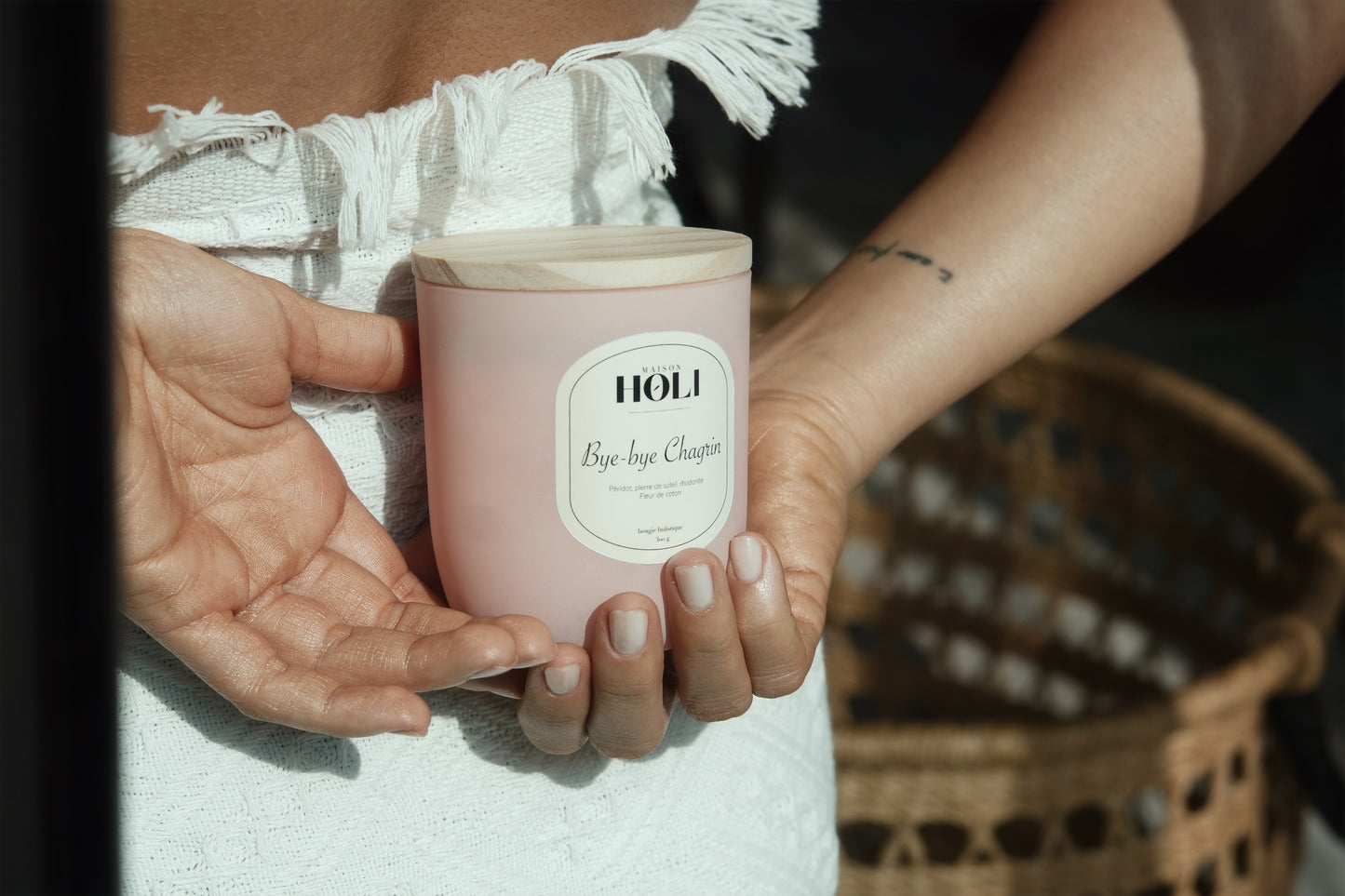 Bougie Bye-Bye Chagrin - Fleur de coton