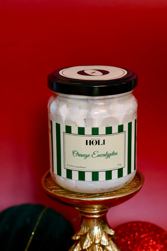 Fondant crémeux Orange Eucalyptus – Grenat & Citrine