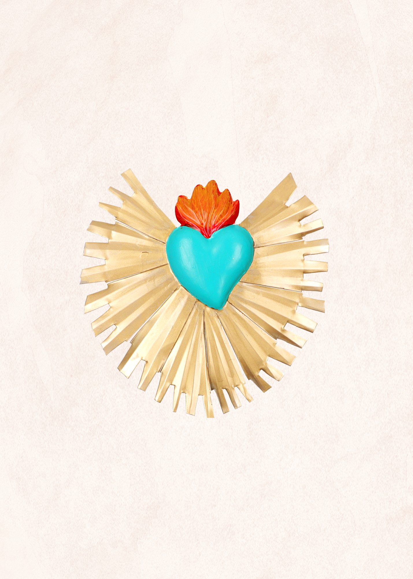 Ex- Voto - Coeur Flamboyant - Bleu