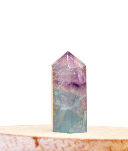 Fluorite multicolore -  pointe